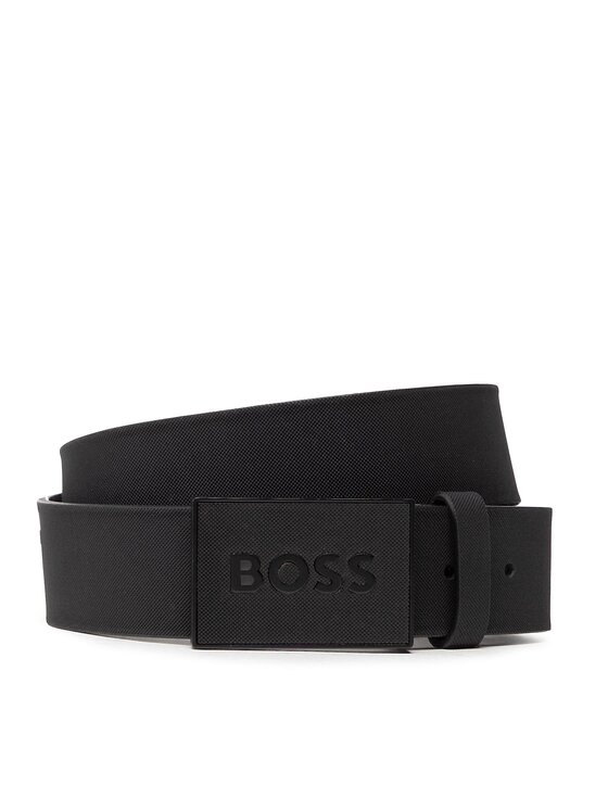 BOSS Pasek Męski Icon 50471333 Czarny