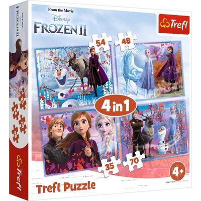 Trefl Puzzle 4w1 Podróż w nieznane