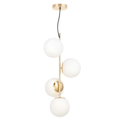 Lumina Deco Deco NOWOCZESNA LAMPA WISZĄCA ZŁOTA STELVIO W4 LDP 6041-4 (GD)