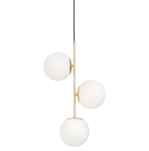 Lumina Deco Deco NOWOCZESNA LAMPA WISZĄCA ZŁOTA STELVIO W3 LDP 6041-3 (GD)
