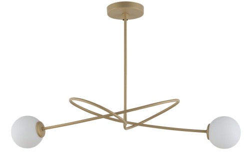Sigma złota lampa sufitowa do sypialni 33355 VELVET 2 nowoczesny złoty żyrandol szklane kule 33355