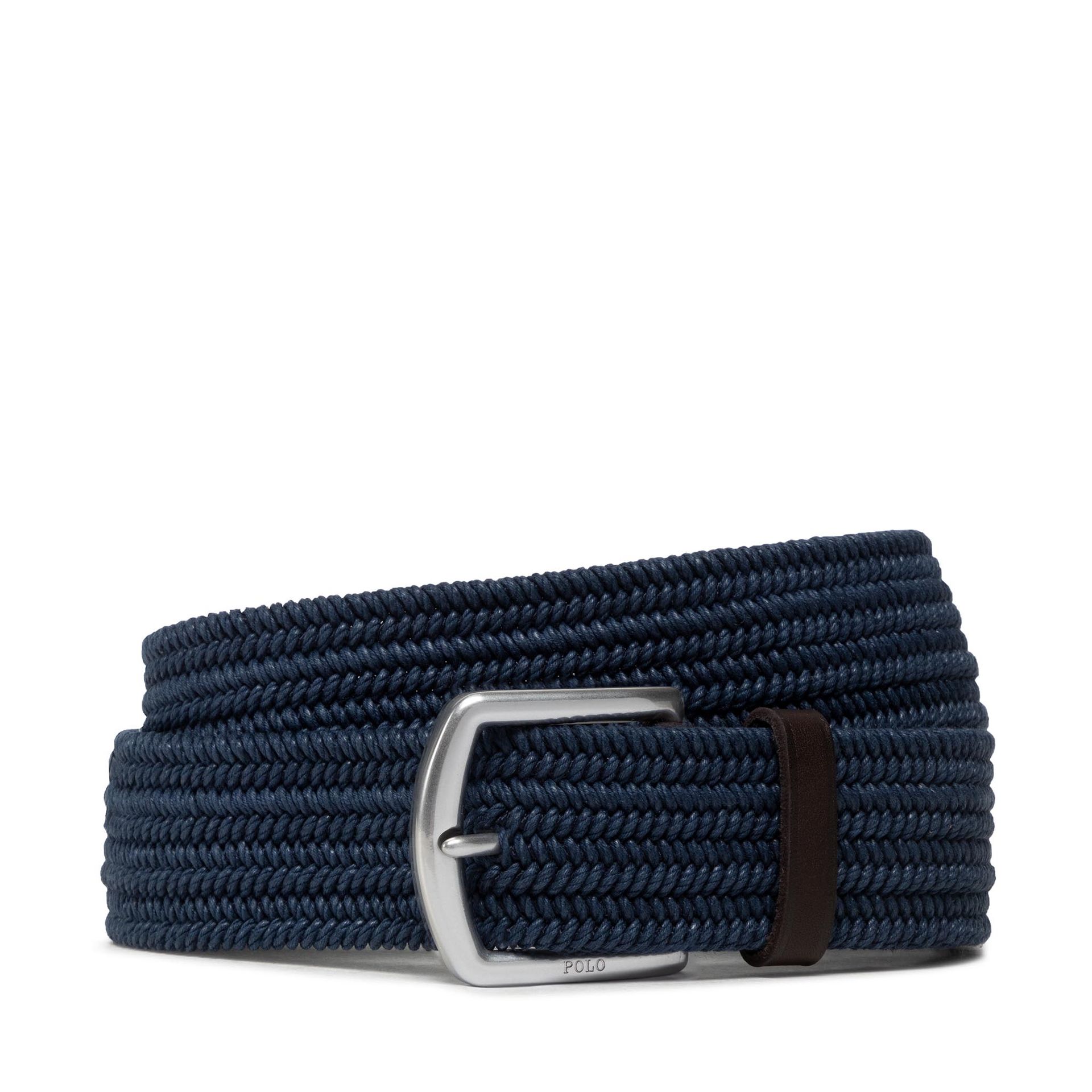 Ralph Lauren Pasek Męski POLO 35Mm Braid Stretch 405666041002 Navy