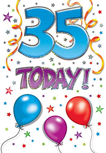 Nowoczesna kartka urodzinowa z motywem kamienia milowego wiek 99 - 18 x 12 cm - pozdrowienia Piccadilly