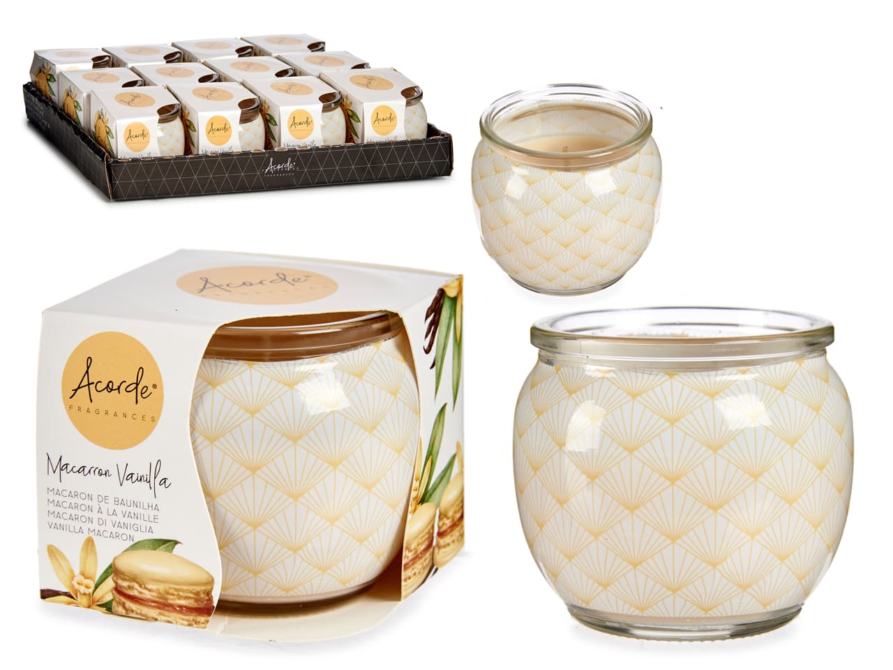 Kpl. 12 świec zapachowych w szkle - Vanilla Maracoon