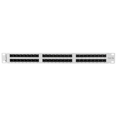 Lanberg Patch panel 48 port 1U CAT.5e Szary PPU5-1048-S