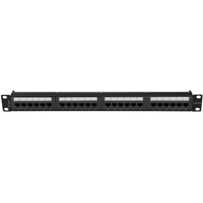 Lanberg Patch panel 24 port 1U kat.6A czarny PPUA-1024-B