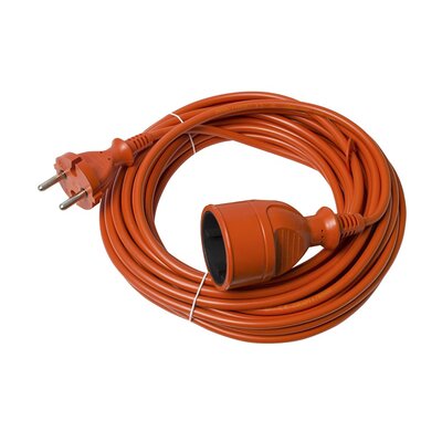 Przedłużacz ogrodowy 10m 1gn pomarańczowy (OMY 2X1mm) DPM