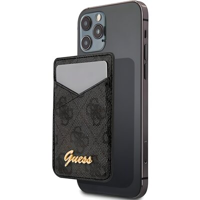 Guess 4G Magnetic Cardslot GUWMS4GTLBK szary GUWMS4GTLBK