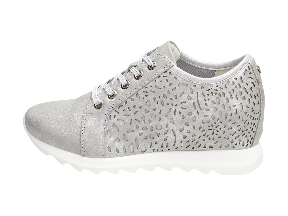 JEZZI Szare botki damskie sneakersy ASA170-3 -