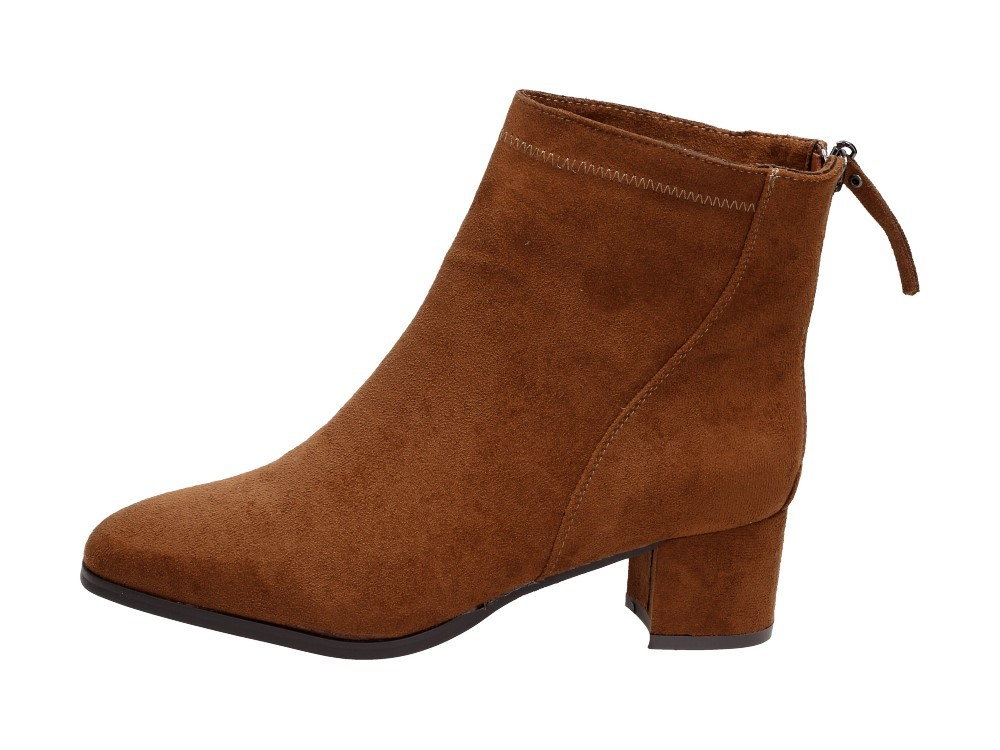 Sabatina Botki damskie DM20-237 CAMEL -