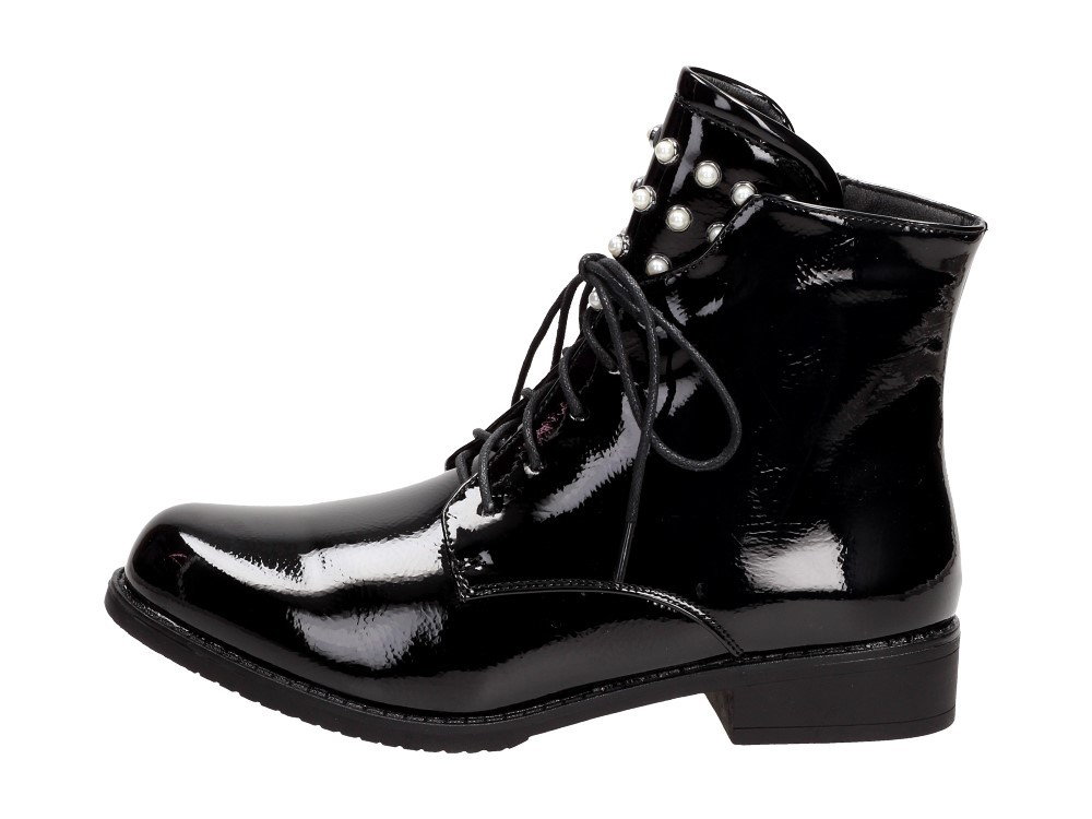 Sabatina Czarne botki damskie DM20-267 BK S -