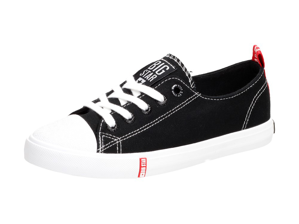 Big Star Czarne trampki damskie FF274085