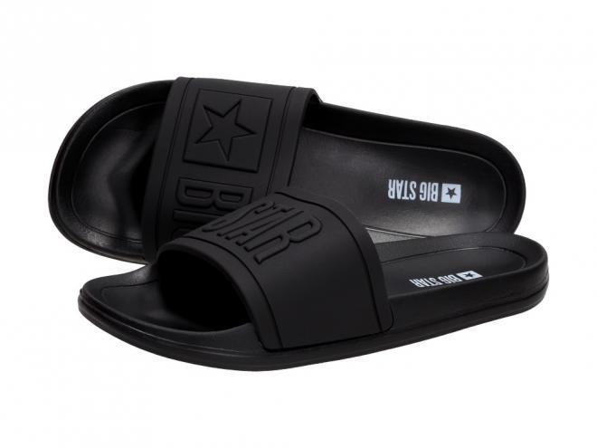 Big Star Czarne klapki damskie DD274A271
