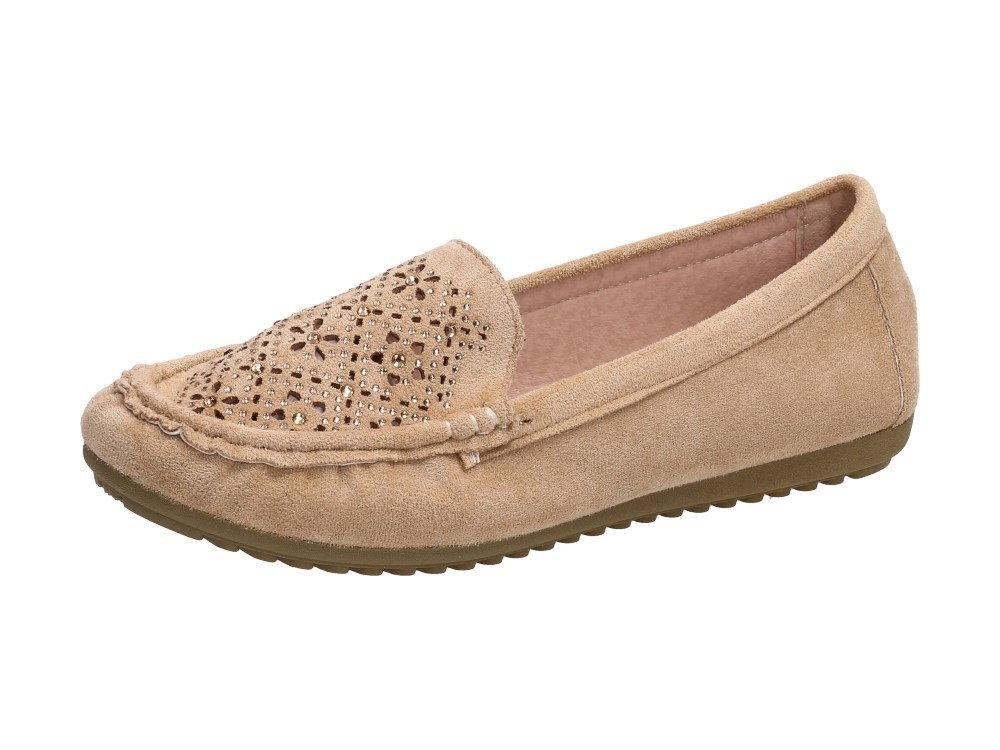 Sabatina Beżowe mokasyny damskie SABATINA 422-06A - Sabatina