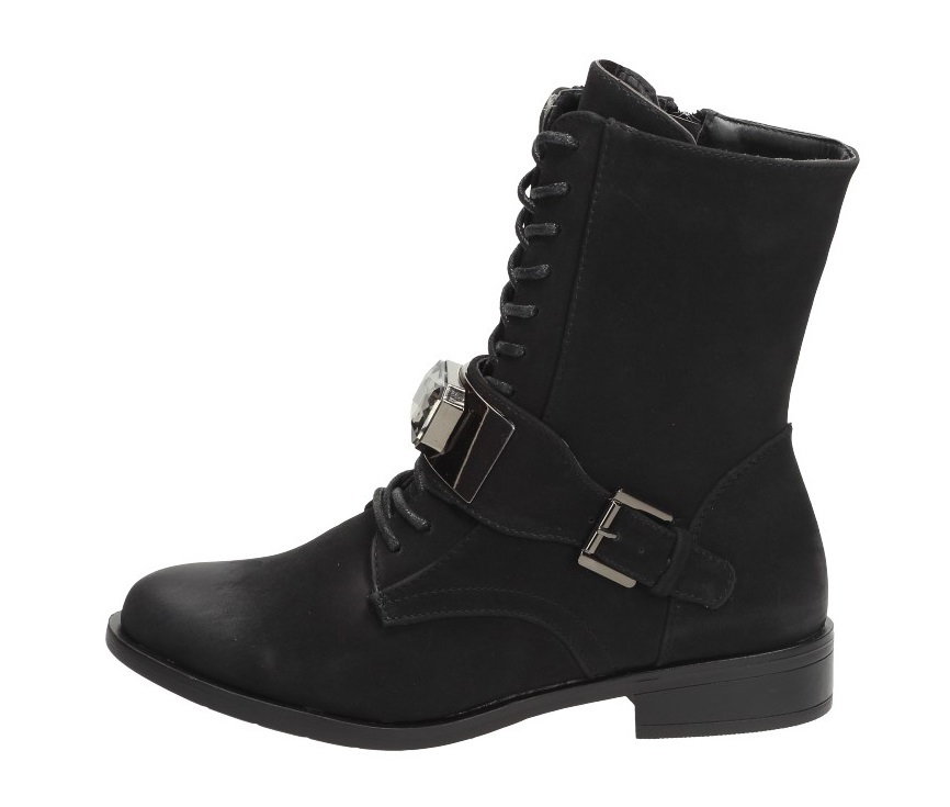 Jezzi Czarne botki damskie 1711-8 BK NUB -