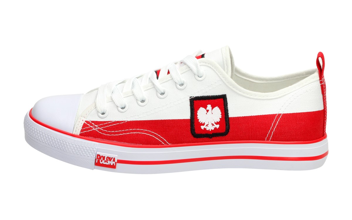American Club Biało czerwone trampki kibica MUNDIAL LH18-24 -