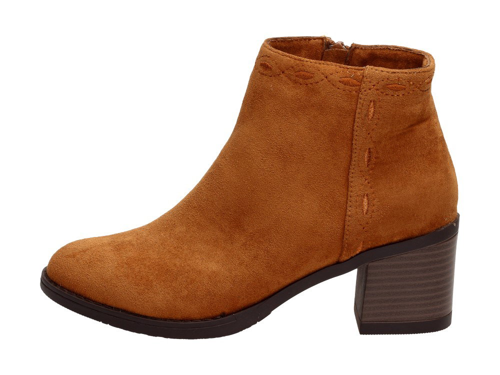 Kylie Crazy Brązowe botki damskie CRAZY 7904 OBCAS - Crazy
