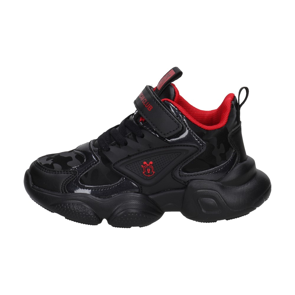 American Club Czarne sportowe buty dziecięce BD14/21 BK/RD -