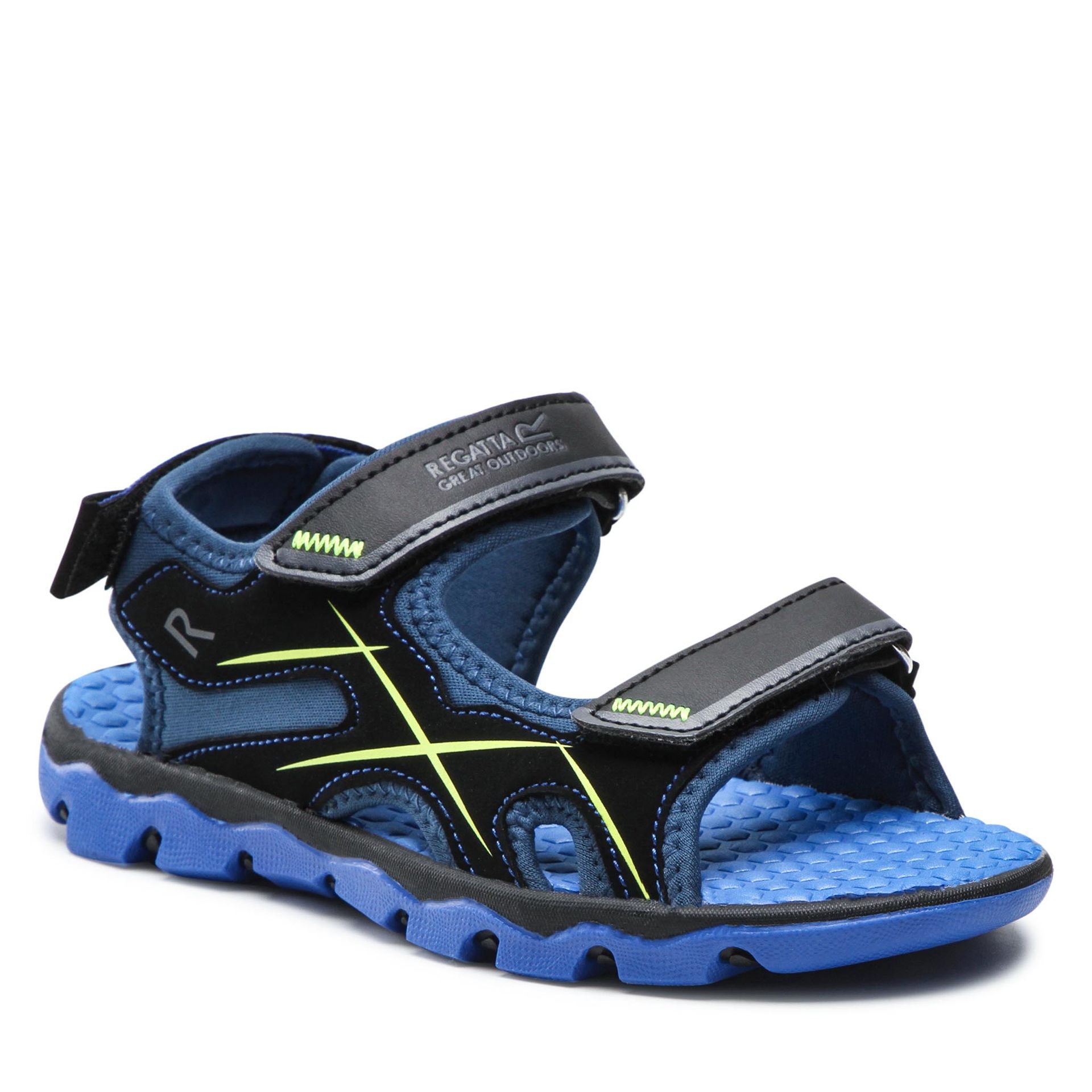 Regatta Sandały Kota Drift Jnr RKF613 Nautical Blue/Electic Lime 47E