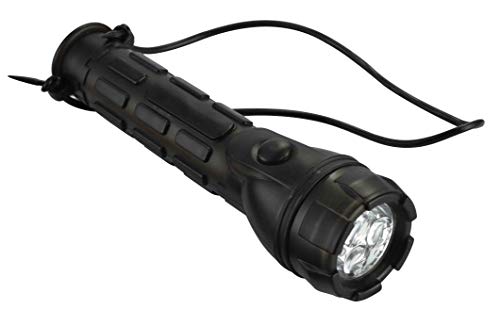 Electraline 58041 Lumina latarka ratunkowa 20 lumenów, ergonomiczna, odporna na wstrząsy, bateria IP44, mała, czarna