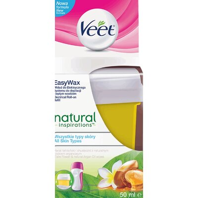 Veet Natural Inspirations, zestaw do depilacji ciepłym woskiem, 50 ml