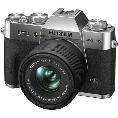 Fuji X-T30 Mark II srebrny + XC 15-45mm F3.5-5.6 OIS PZ