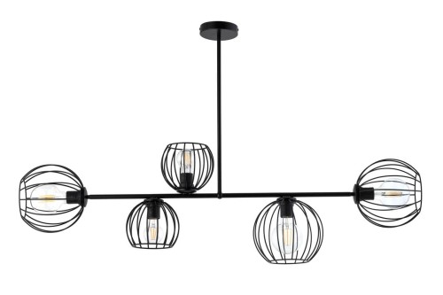 Sigma Madam lampa wisząca 5-punktowa czarna 32368