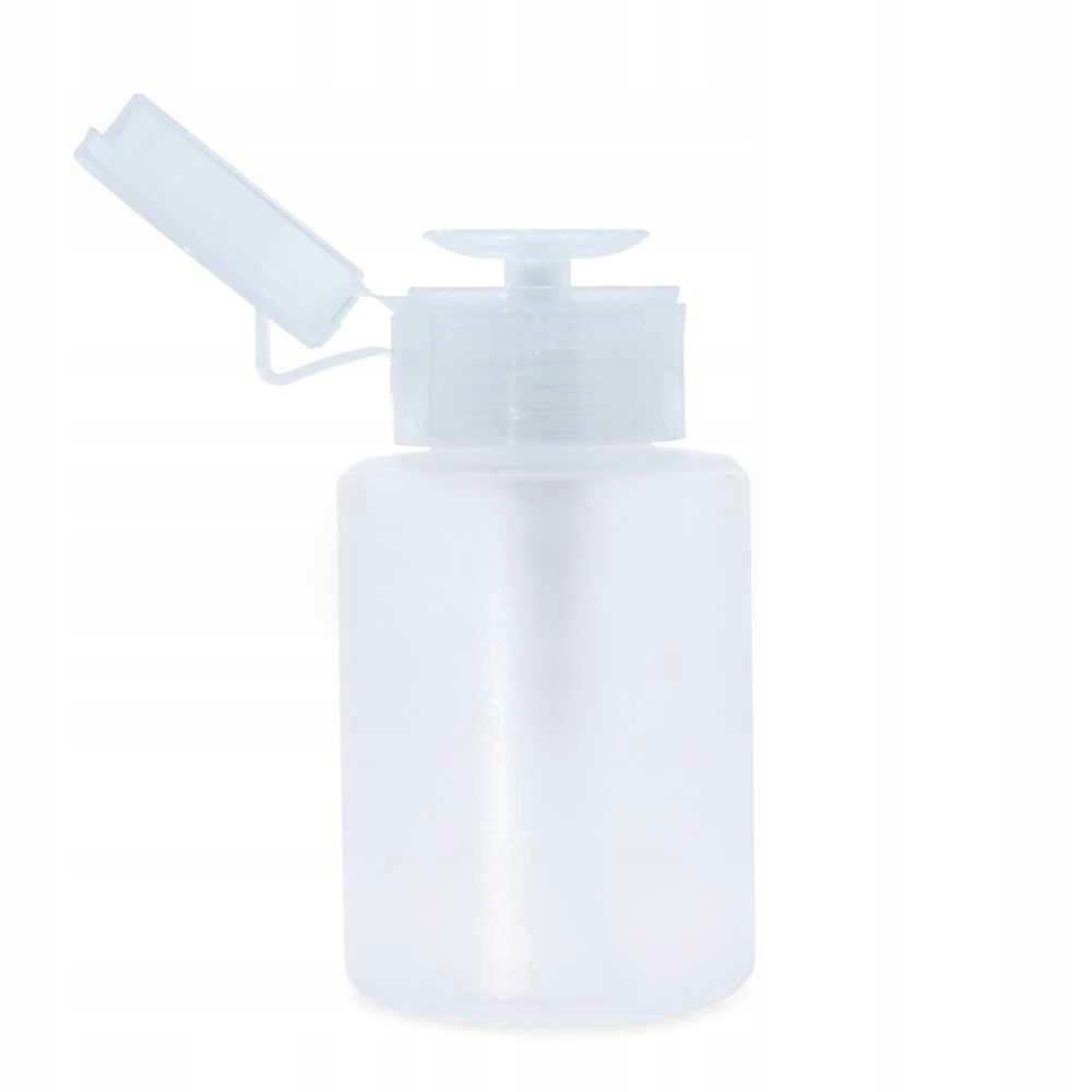 Dozownik z Pompką na Płyny 150ml Buteleczka Biała