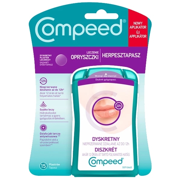 Compeed Dyskretny plaster na opryszczkę x15 sztuk