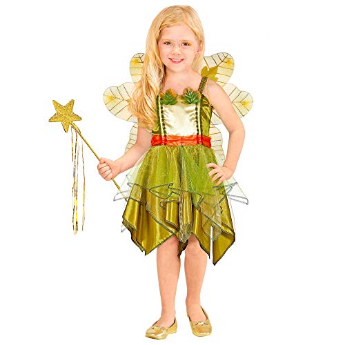 Widmann Widmann 09945 - kostium dziecięcy wróżka leśna, sukienka, skrzydła, elf, karnawał, impreza tematyczna, wielokolorowy, 116 09945