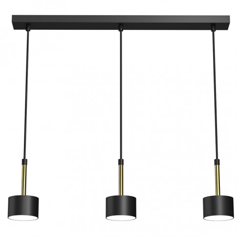 Zielono-złota wisząca lampa do salonu- N024 Fyrona