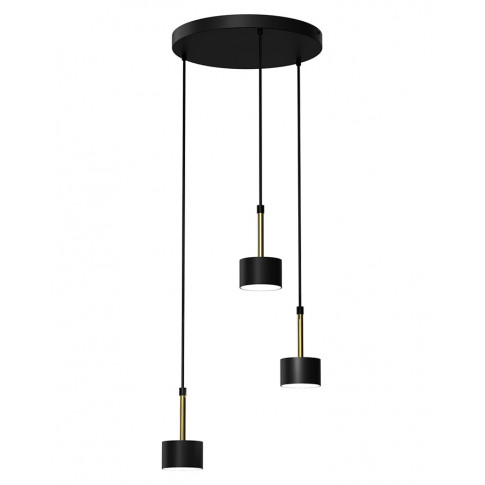 Czarno-złota wisząca lampa do kuchni - N022-Circile