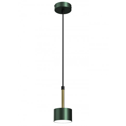 Niebiesko-złota wisząca lampa z abażurem - N019 Filma