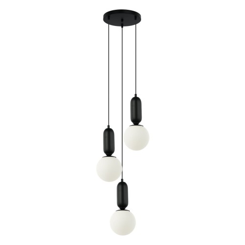 Italux Nowoczesna lampa wisząca ALDEVA S 3x E27 wys.127 cm czarny PND-02340-3S-BK