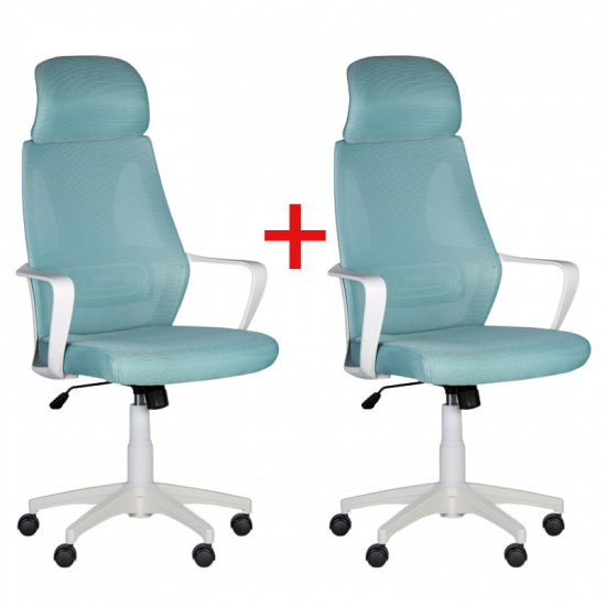 B2B Partner Krzesło biurowe FRESH 1+1 GRATIS, niebieskie 907011