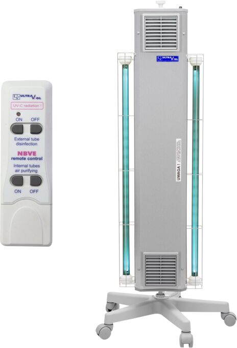 Ultra-viol Sp.j NBVE-110/110P RC 2-funkcyjna lampa bakteriobójcza przepływowa mobilna z pilotem NBVE-110/110P RC