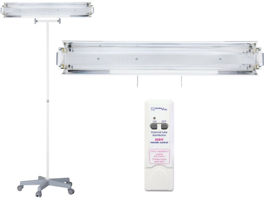 Ultra-viol Sp.j NBV-2x30P RC lampa bakteriobójcza bezpośredniego działania mobilna z pilotem NBV 2x30 P RC