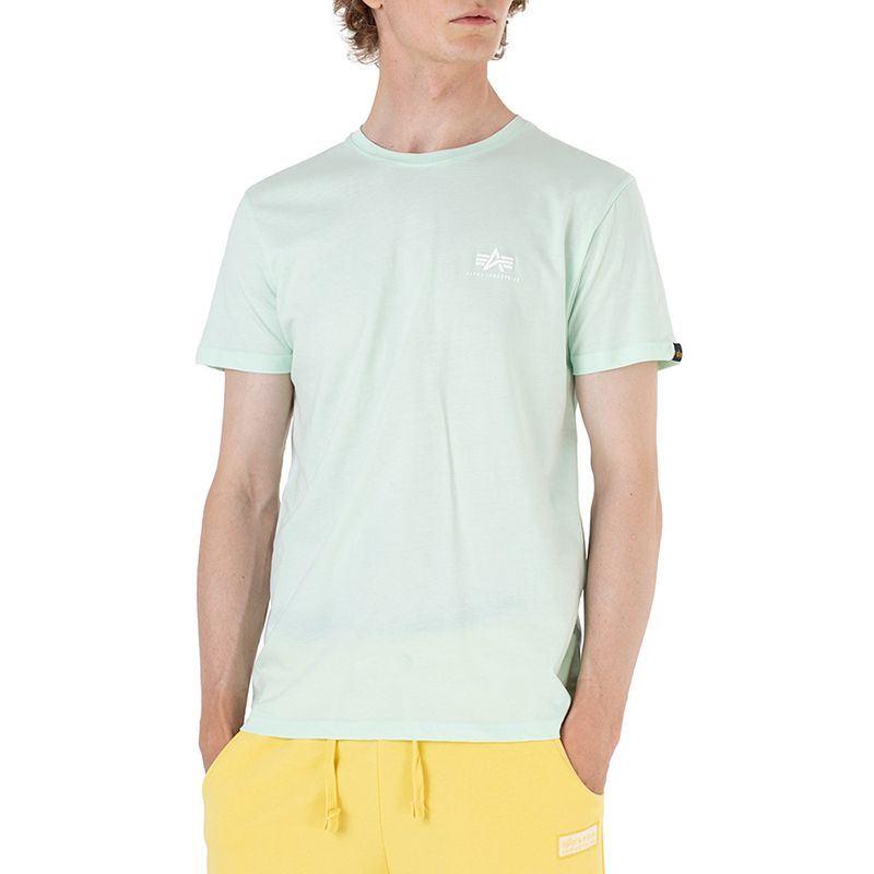 Alpha industries Koszulka Industries Basic T Small Logo 18850543 - zielona