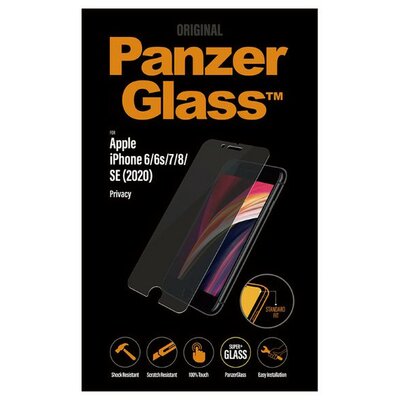 PanzerGlass Szkło hartowane Privacy Filter iPhone SE 2020/ 8/ 7/ 6/ 6s, przyciemniane 5711724126840