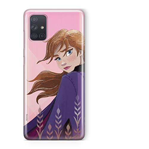 ERT GROUP etui na telefon Samsung A71, case oryginalny i oficjalnie licencjonowany przez Disney, wzór Anna 002, optymalnie dopasowane, plecki z TPU częściowo przeźroczyste