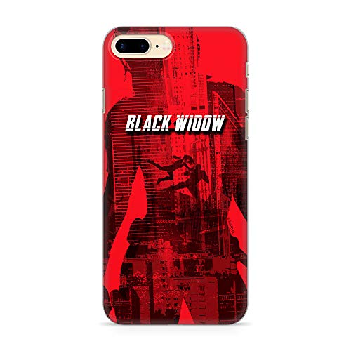 ERT GROUP etui na telefon Apple Iphone 7 PLUS/ 8 PLUS, case oryginalny i oficjalnie licencjonowany przez Marvel, wzór Czarna Wdowa 007, optymalnie dopasowane, plecki z TPU