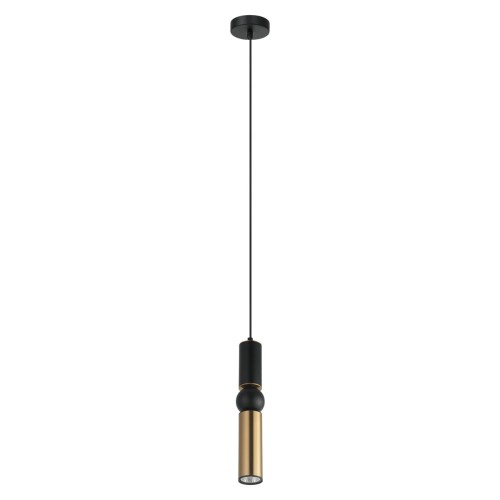 Italux Ekskluzywna lampa wisząca ISIDORA GU10 wys.111 cm czarny brąz PND-14290-1-BK-BRO