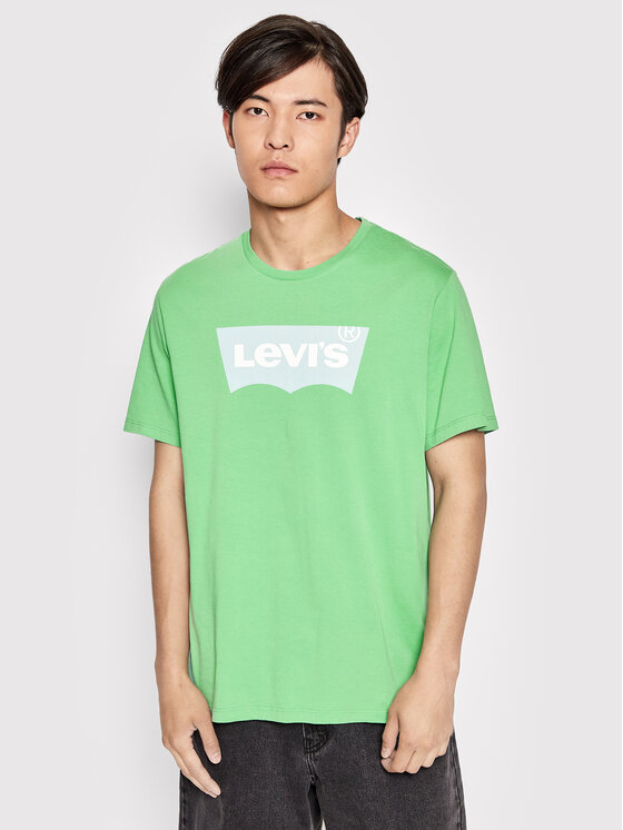 Levi's T-Shirt Graphic Crewneck 22491-0234 Zielony Regular Fit