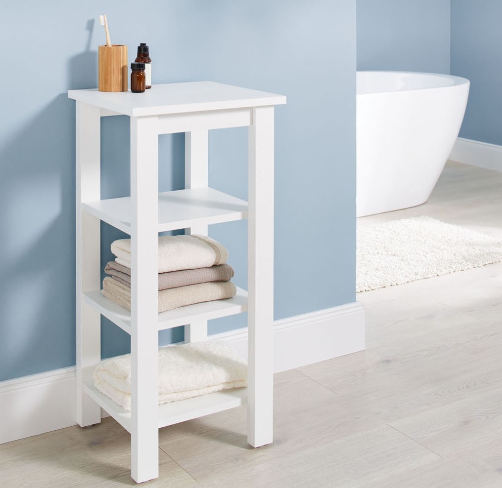 Livarno Home Livarno Home Regał z 3 półkami Stockholm, w stylu rustykalnym, biały 4054599096292