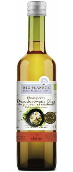 Bio Planete Dezodorowany Olej Do Gotowania i Smażenia 500ml