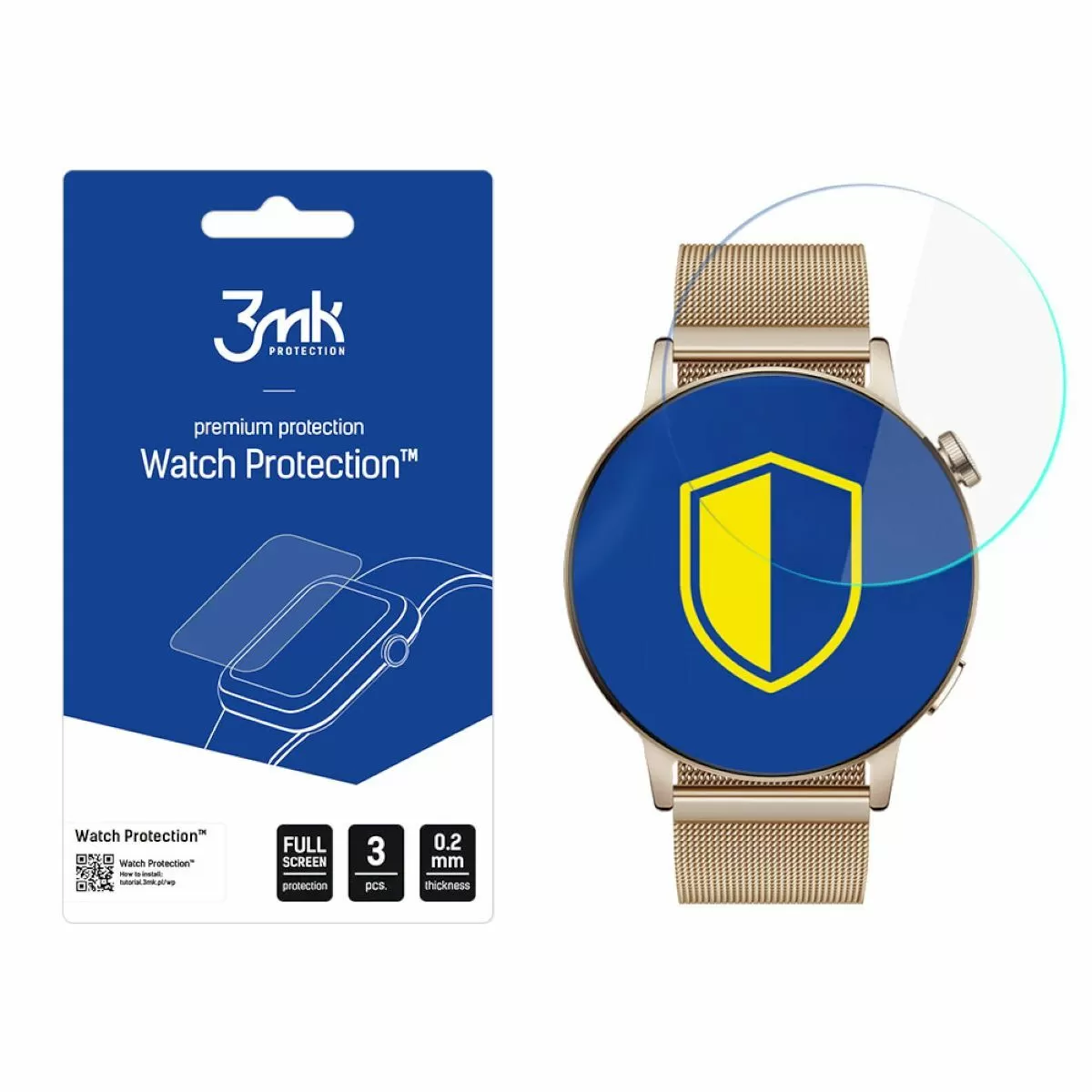 Huawei Watch GT 3 42mm Folia ochronna 3 szt - 3mk Watch Protection ARC+ RATY | GRATIS WYSYŁKA | GRATIS ZWROT DO  1 ROKU | 100% ORYGINAŁ!!