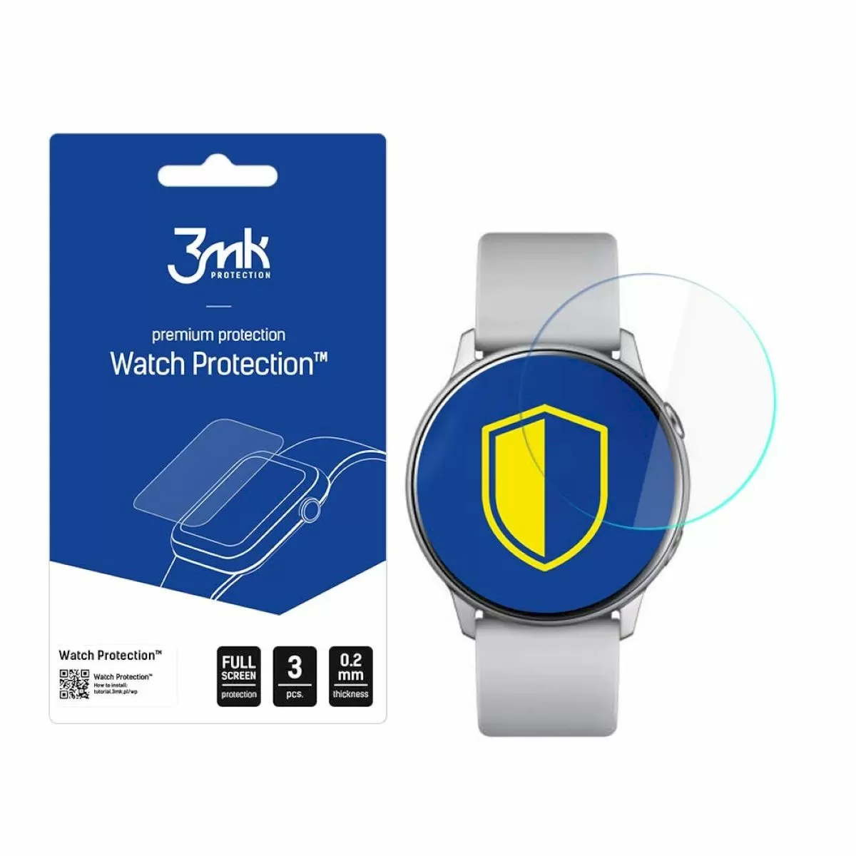 Samsung Galaxy Watch Active Folia ochronna 3 szt - 3mk Watch Protection ARC+ RATY | GRATIS WYSYŁKA | GRATIS ZWROT DO  1 ROKU | 100% ORYGINAŁ!!