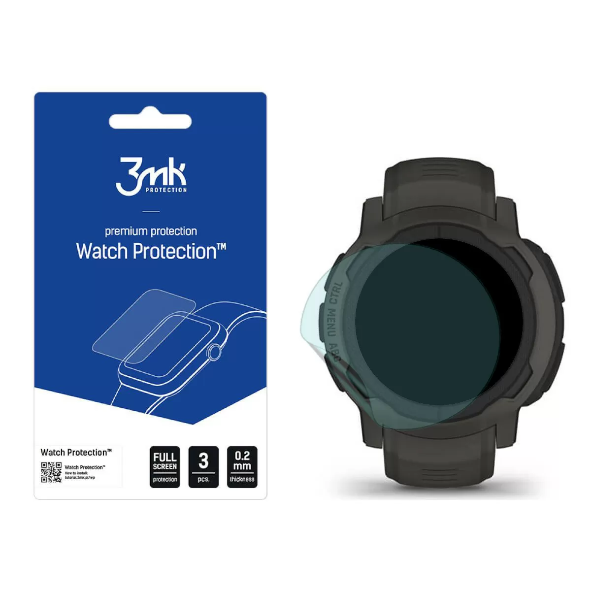 Garmin Instinct 2 Szkło ochronne 3 szt - 3mk Watch Protection FlexibleGlass Lite RATY | GRATIS WYSYŁKA | GRATIS ZWROT DO  1 ROKU | 100% ORYGINAŁ!!