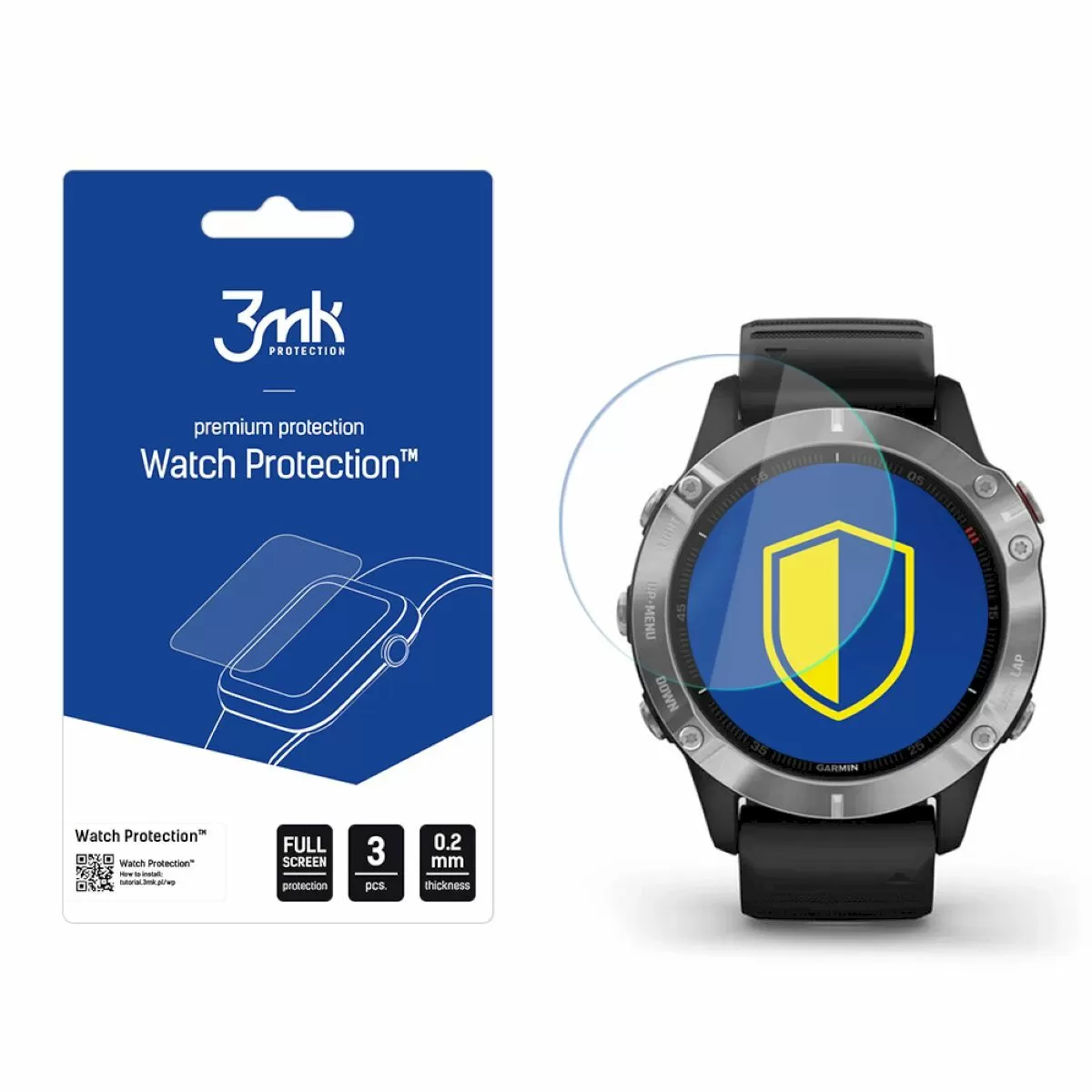 Garmin Fenix 6 Szkło ochronne 3 szt - 3mk Watch Protection FlexibleGlass Lite RATY | GRATIS WYSYŁKA | GRATIS ZWROT DO  1 ROKU | 100% ORYGINAŁ!!