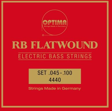 Optima 4440.L (680565) struny do gitary basowej 4440 RB RB Rickenbacker flatwound Komplet 4-strunowy